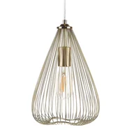Lampy sufitowe - Beliani Lampa wisząca Lampa wisząca metalowa złota CONCA 79037 - miniaturka - grafika 1