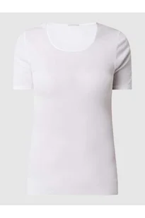 T-shirt z bawełny model Cotton Seamless - Hanro - Koszulki i topy damskie - miniaturka - grafika 1