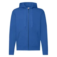 Bluzy męskie - Bluza męska z kapturem Zip Through Hooded Sweat Fruit of the Loom - Niebieski L - miniaturka - grafika 1