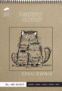 Happy Color Szkicownik na spirali A5 Młody Artysta - Przybory szkolne - miniaturka - grafika 1
