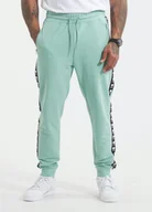 Spodnie męskie - Spodnie sportowe PIT BULL Tricot Terry TAPE NUGGET miętowe (light mint)-M - miniaturka - grafika 1