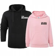 Bluzy damskie - ZESTAW BLUZY DLA PAR BLUZA DLA PAR THE REAL BOSS WALENTYNKI DLA ZAKOCHANYCH - miniaturka - grafika 1