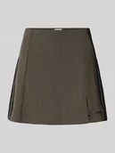 Spódnice - Spódnica mini z wyhaftowanym logo - miniaturka - grafika 1