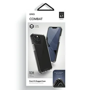 Uniq etui Combat iPhone 12/12 Pro 6,1" czarny/carbon black Uni000285 - Etui i futerały do telefonów - miniaturka - grafika 5