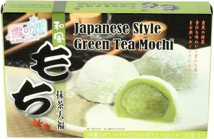 AWON Mochi, ryżowe kuleczki z zieloną herbatą 210g - AWON 738-uniw - Kuchnie świata - miniaturka - grafika 1