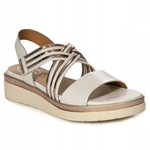 Tamaris Sandały damskie na platformie White Rosegold 8-88707-42 152 r.41 - Sandały damskie - miniaturka - grafika 1