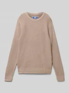 Swetry dla chłopców - Sweter o kroju relaxed fit z efektem dzianiny model ‘Kaito’ - miniaturka - grafika 1