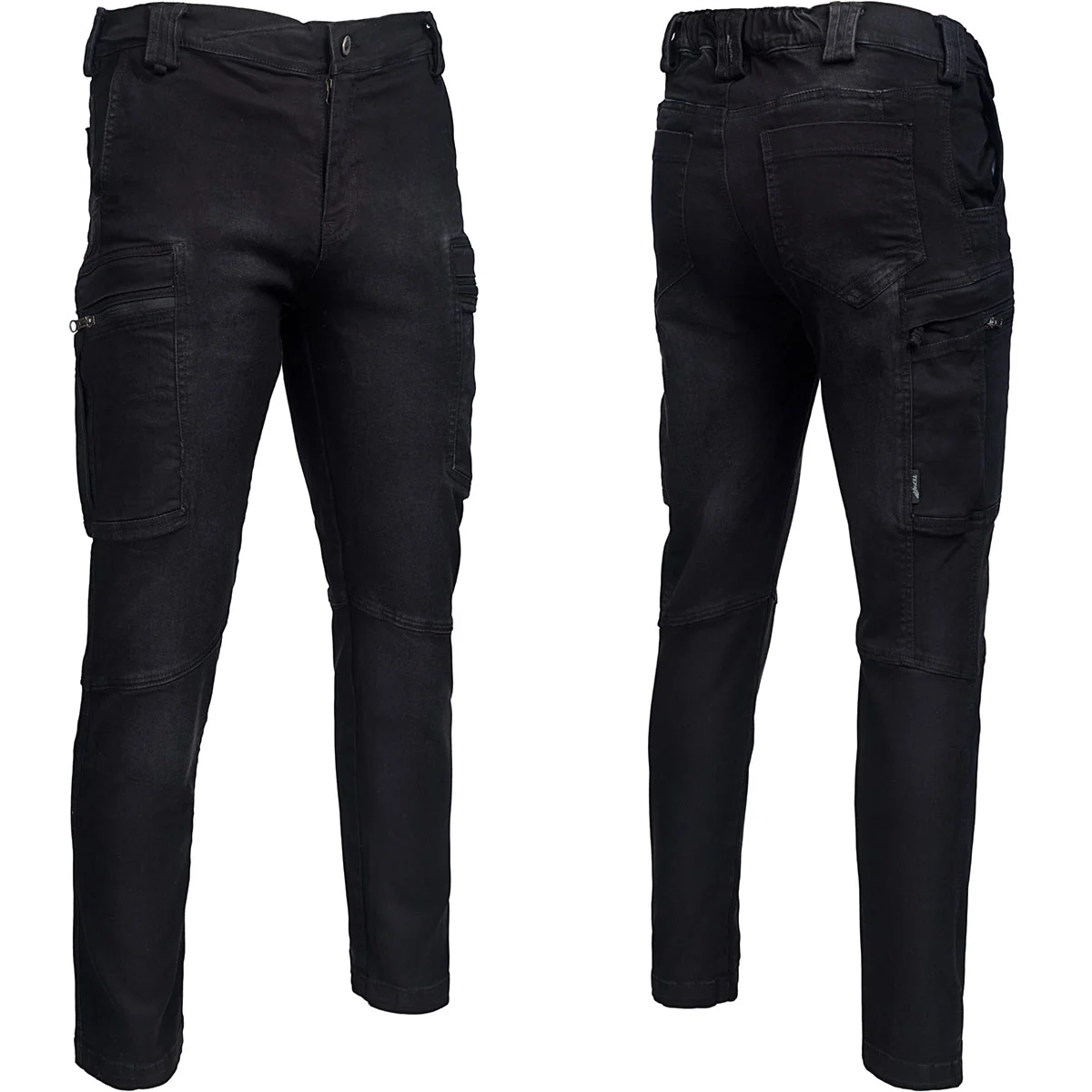 Spodnie Taktyczne TEXAR Dominus Denim Czarne Jeans Bojówki 13 Kieszeni XL