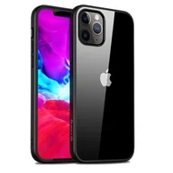 Etui i futerały do telefonów - Crong Crong Clear Cover - Etui iPhone 12 Pro Max (czarny) - miniaturka - grafika 1