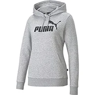 Bluzy damskie - PUMA Damska bluza z kapturem z logo Ess Fl Sweat - miniaturka - grafika 1
