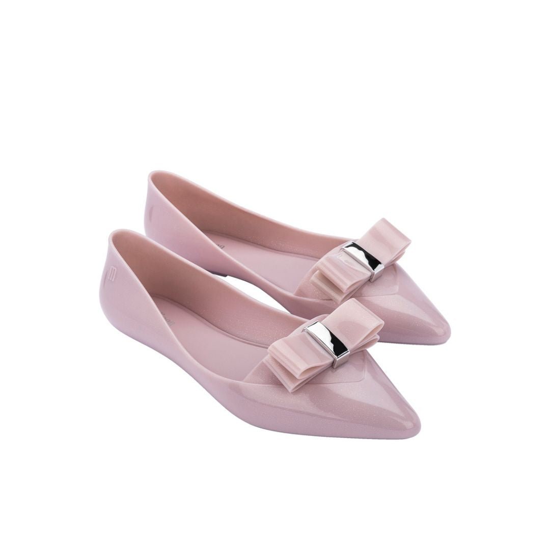 Melissa Pointy VI Ad Light Pink Baleriny Damskie Z Kokardką Różowe 38