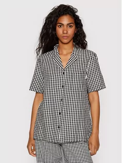 Koszule damskie - Brixton Koszula Bunker Gingham 01273 Czarny Relaxed Fit - grafika 1