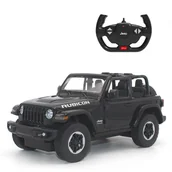 Zabawki zdalnie sterowane - Jeep Wrangler JL R/C skala 1:14 Rastar 79400 samochód sterowany czarny - miniaturka - grafika 1