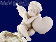 Figurki dekoracyjne - Aniołek z serduszkiem - miniaturka - grafika 1