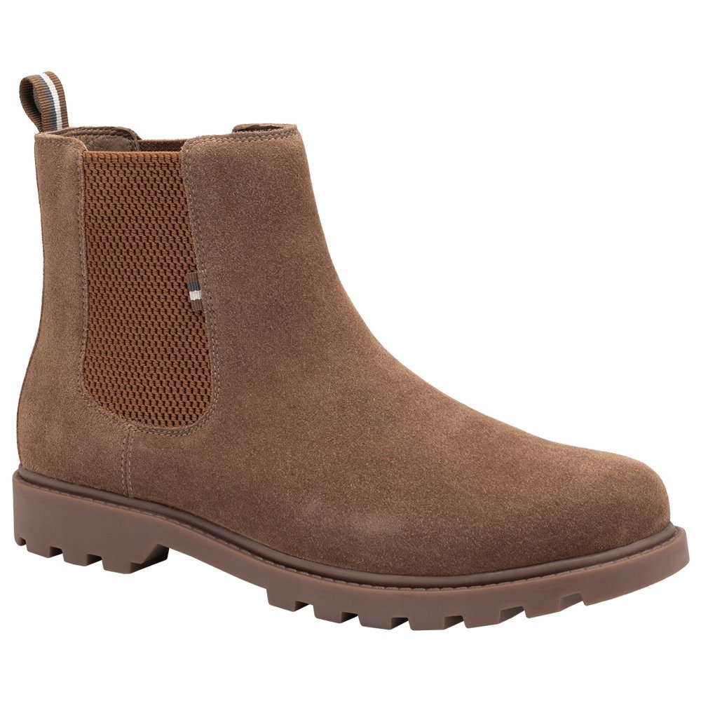 Eleganckie męskie sztyblety jasnobrązowe zamszowe Ombre OM-FOBO-0173 V4 40