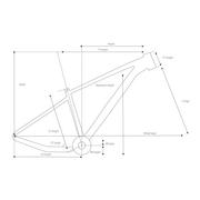 Ramy rowerowe - Rama Do Roweru Rockrider Xc 50 2020 Boost Dba18 Aluminium - miniaturka - grafika 1