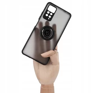 Bizon Etui Case Hybrid Ring do Redmi Note 11 Pro / Pro 5G czarne - Etui i futerały do telefonów - miniaturka - grafika 1