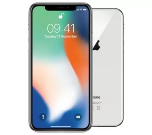 Apple iPhone X 64GB srebrny Odnowiony Refurbed - Telefony OUTLET - miniaturka - grafika 1