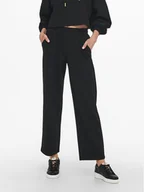 Spodnie sportowe damskie - ONLY Spodnie materiałowe 15235076 Czarny Loose Fit - miniaturka - grafika 1