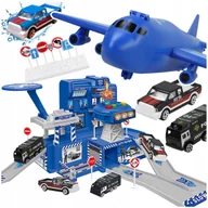 Zabawki interaktywne dla dzieci - Interaktywny parking policji z efektami dźwiękowymi, Zabawka na prezent Z2033 - miniaturka - grafika 1