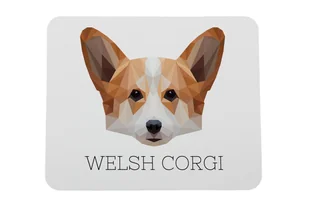 Pembroke Welsh Corgi podkładka geometryczny Art-Dog - Podkładki pod mysz - miniaturka - grafika 1