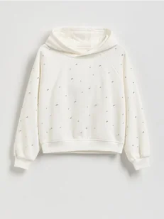 Reserved - Bluza z aplikacjami - złamana biel - Bluzy dla dziewczynek - miniaturka - grafika 1