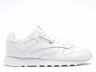 Buty sportowe damskie - Buty damskie Reebok Classic Leather białe skóra 100010471 37 - miniaturka - grafika 1