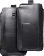 Etui i futerały do telefonów - OEM Skórzana uniwersalna wsuwka z pull-up - ROYAL / czarny - Rozmiar 3XL - HUAWEI MATE 20X - miniaturka - grafika 1