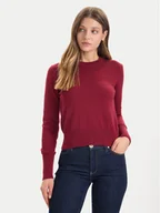 Swetry damskie - Guess Jeans Sweter W4BR83 Z3HO2 Czerwony Regular Fit - miniaturka - grafika 1
