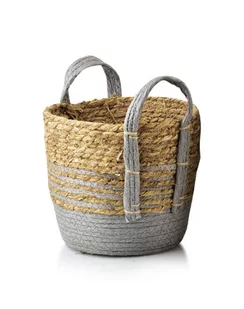 BALI KOSZ L 24x24xH:21cm BOHO - Kosze wiklinowe - miniaturka - grafika 1
