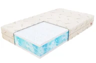 Materace - Materac piankowy MARINA bio foam, ocean blue gel - 80 x 200 - H3 średnio twardy - 21 cm - miniaturka - grafika 1
