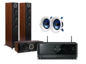 Kino domowe - Yamaha RX-V4A (czarny) + Debut Reference F5 (czarny) + Debut Reference C5 (czarny) + 2 x IC600 (biały) - miniaturka - grafika 1