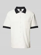 Koszule męskie - Koszula casualowa o kroju relaxed fit z rękawem o dł. 1/2 model ‘MABON’ - miniaturka - grafika 1