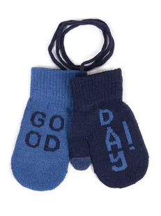 Rękawiczki Chłopięce Jednopalczaste Ze Sznurkiem Dotykowe Good Day! 12 Cm - Rękawiczki dla dzieci - miniaturka - grafika 1