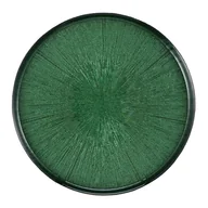 Talerze - Talerz Do Ciasta Zielony Szklany 28 cm Marisa Villa Italia - miniaturka - grafika 1
