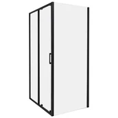 Kabiny prysznicowe - Beliani Kabina prysznicowa YORO 80 x 100 x 185 cm Czarny - miniaturka - grafika 1