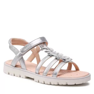 Geox Sandały J S.Starblush G.C J25FYC 0NF07 C1007 S Silver - Sandały damskie - miniaturka - grafika 1