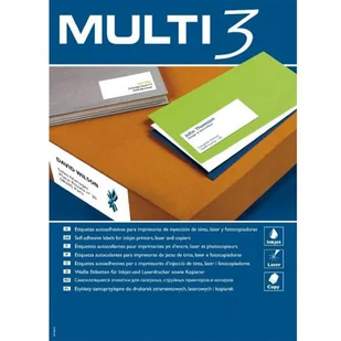 MULTI 3 Etykiety uniwersalne AP10502 105x29mm 100 - Etykiety do drukarek - miniaturka - grafika 2