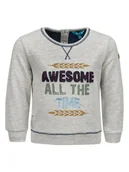 Bluzy dla chłopców - Chłopięca bluza chłopięca bawełniana szara Lief r.80 - miniaturka - grafika 1