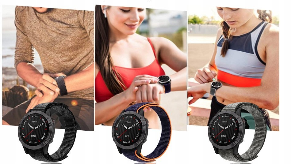 Nylonowy Elastyczny Pasek do Garmin Fenix 8 47mm / SOLAR