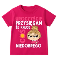 Koszulki dla dziewczynek - Fajna koszulka dla dziewczynki blondynki - miniaturka - grafika 1