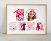 Ramki na zdjęcia - Ramka Na 18-Ste Urodziny W Kolorze Naturalnego Drewna. Ramka Na Prezent 30X40 Cm - miniaturka - grafika 1