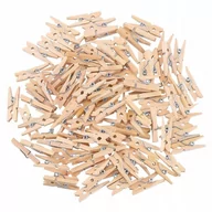 Inne artykuły do sprzątania - Klamerki Drewniane Mini Spinacze 2,5 Cm 100 Sztuk - miniaturka - grafika 1