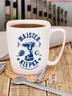 MAJSTER-KLEPKA / kubek biały z uchem - Kubki - miniaturka - grafika 1