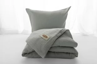 Pościel 160x200 muślinowa ciemnozielona Matex - Pościel Pościel 160x200 muślinowa ciemnozielona Matex - Pościel - miniaturka - grafika 1