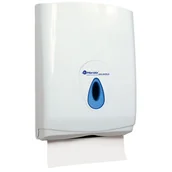 Dozowniki papieru i mydła dla firm - Merida Podajnik na pojedyncze ręczniki papierowe TOP MAXI - okienko niebieskie ATN101 - miniaturka - grafika 1