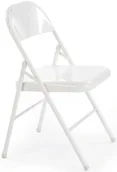 Fotele i krzesła ogrodowe - Składane białe krzesło S3-D07 - miniaturka - grafika 1