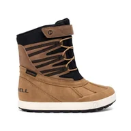 Buty trekkingowe dziecięce - Buty outdoorowe dziecięce Merrell Snow Bank 5.0 WP Wheat/Black UK 11 (Kid) - miniaturka - grafika 1
