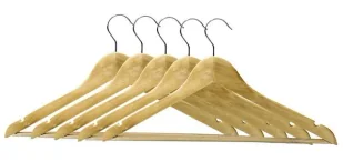 Wieszaki Drewniane Do Szafy 5 Szt. A6-M79 - Wieszaki do szafy - miniaturka - grafika 1