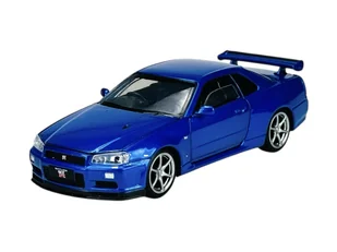 TAYUMO NISSAN SKYLINE GT-R34 V-SPEC II NIEBIESKI 1:32 32115011 - Samochody i pojazdy dla dzieci - miniaturka - grafika 1